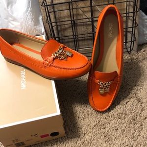 Michael Kors orange loafer